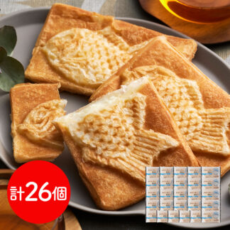 岡山 クロワッサン鯛焼き 蒜山ミルク26個 | 高級バター使用