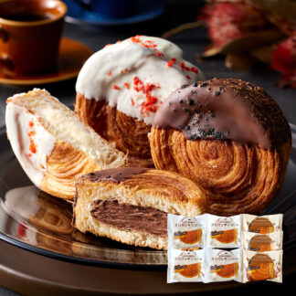 クロワッサンロール2種セット カスタード＆チョコ 蔵家 送料無料
